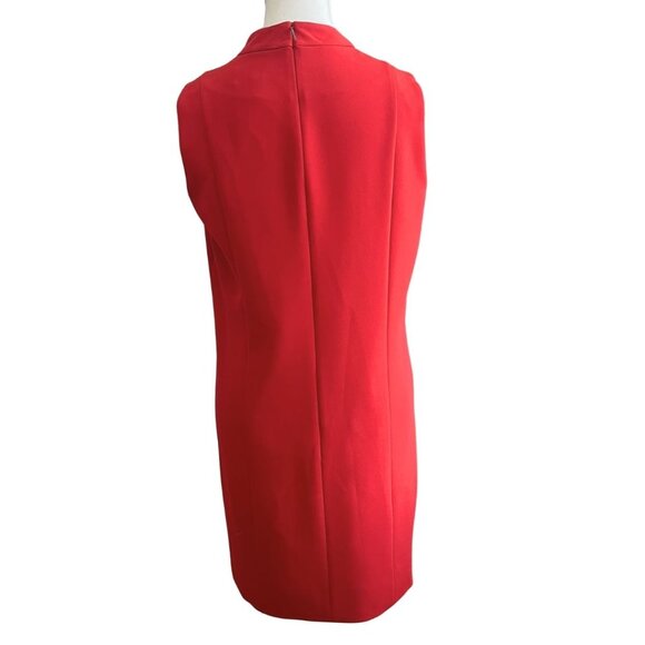 BOSS HUGO BOSS DANEYO RED CUT OUT SLEEVELESS SHIFT DRESS - 6 - Picture 3 of 8